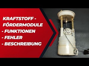 Fuel delivery modules, in-tank pumps, in-tank modules, function, component and error patterns