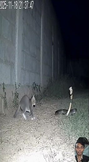 Cat vs King Cobra – Intense Real Nighttime Standoff Caught on Camera!