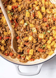 Ground Beef And Potatoes Recipe | FireDisc Cooker Recipes