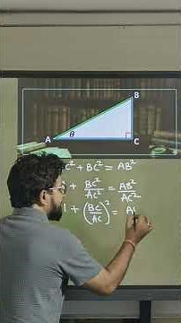 Most Important Trigonometry Proof! 🔥 1+tan^2𝜃 =sec^2𝜃 | Trigonometry class 10 #shorts #trigonometry