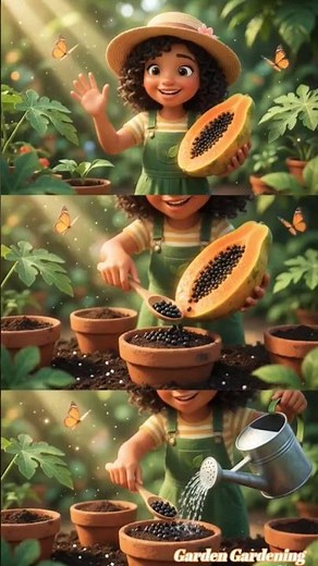 How to Grow Papaya Trees Fast 🌱 | Easy Papaya Propagation Step by Step | 3D Gardening Tutorial