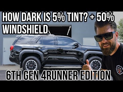 5% Window Tint All Around + 50% Windshield Full Tint Install on 2025 4runner