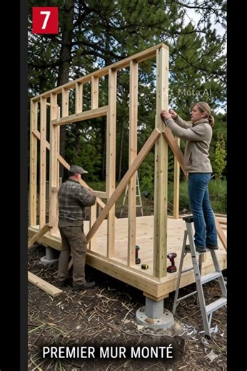 Building a wooden garden shed from an empty lot to the final result #beforeafter#WoodConstruction
