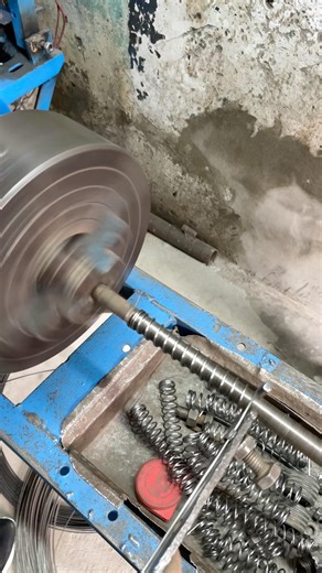 Making a Powerful Compression Spring on Lathe | 2mm Wire Heavy Duty Spring | Hand Made #shortsvirl