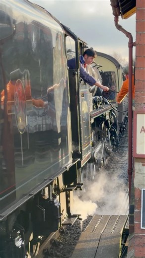 Steam Train Reversing into Goathland Station | Token Exchange on the NYMR
