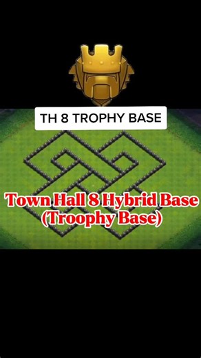 TH8 LAYOUT • Trophy Base 🏆⭐ #fyp #clashofclans @joshofficial08 | clash of clans layout
