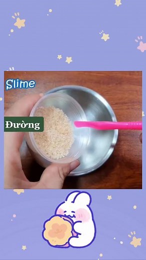 Làm Slime từ Đường và Nước Rửa Chén cre:ytb #slime #lamslimetainha #xh #xuhuong