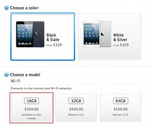 Black and Slate 16GB iPad mini sells out in 35 hours | AppleInsider