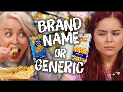 Ultimate BRAND NAME vs. GENERIC Food Challenge! (Cheat Day)