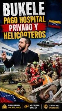 BUKELE sends a helicopter for a Venezuelan woman and pays for a private hospital