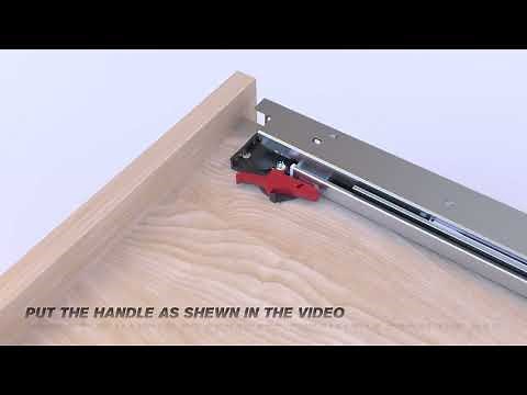 How to install AOLISHENG bottom hidden drawer slides?