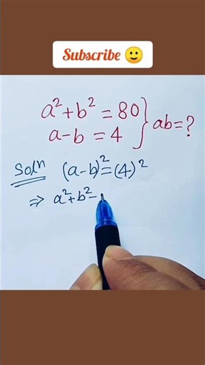 Nice algebra problem solved || #maths #shorts #algebra