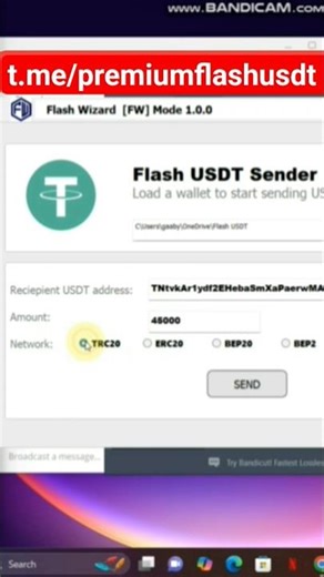 Flash usdt software | how to create flash usdt | buy flash usdt