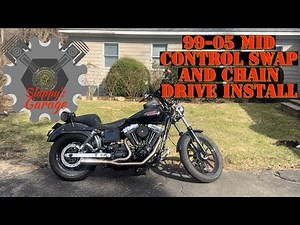 99-05 dyna Mid control and chain drive install