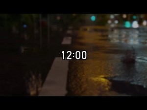 12 Minute Timer with Rain Sounds - Countdown Timer