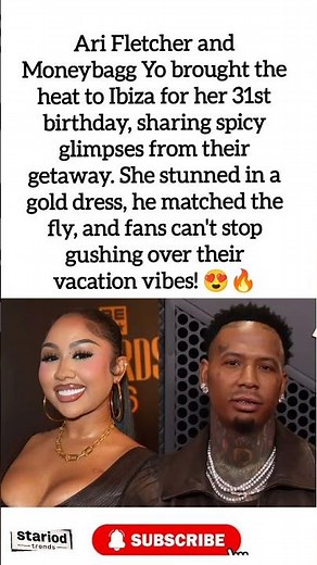 Ari Fletcher & Moneybagg Yo Heat Up Ibiza for Her 31st Birthday! 🔥 #shorts #AriFletcher #MoneybaggYo