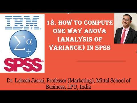 18. HOW TO COMPUTE ONE WAY ANOVA (ANALYSIS OF VARIACNE) IN SPSS
