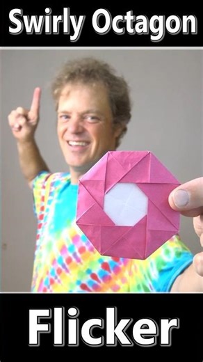 Origami Swirly Octagon Flicker 🥏 #shorts