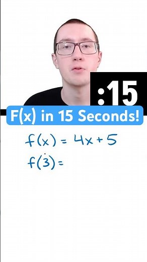 How to Solve an f(x) Problem in 15 Seconds!