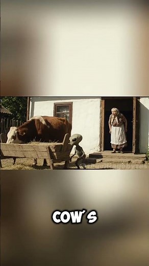 The cow said Not today, alien! 🐄💥👽