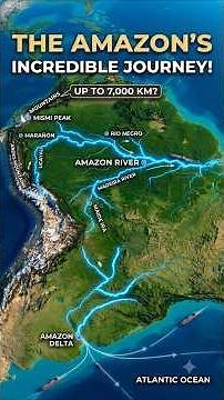 The Incredible Journey of the Amazon River 🌎🌊 | From the Andes to the Atlantic