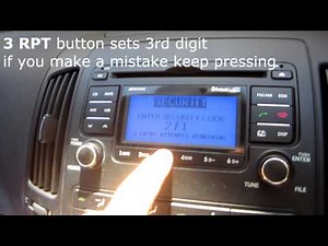 Cómo programar el código de la radio en un Hyundai I30.