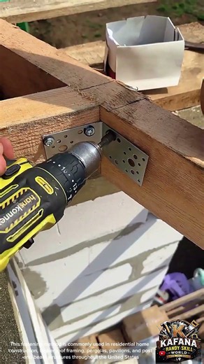 Professional Timber Corner Joint Reinforcement | Steel Angle Bracket Roof Framing Installation