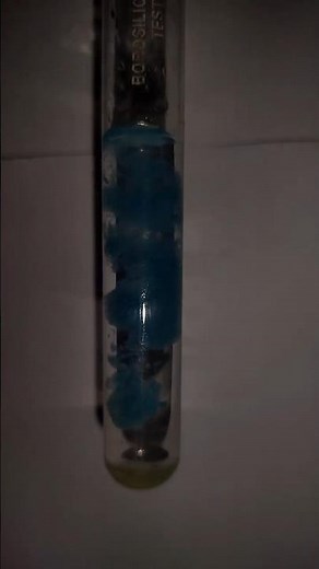 Prussian Blue Explosion! 💥💙 #experiment #pottasiumferrocynide #ferroussulphate