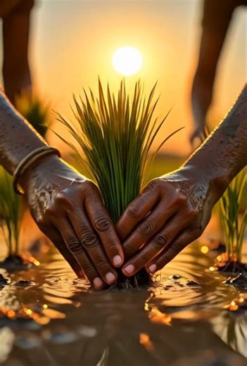 How Rice Grows? 🌾 Village Paddy Farming Process Explained #shorts