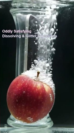 Oddly Satisfying Dissolving & Glitter Explosions