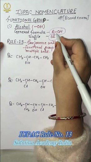 IUPAC Nomenclature Rule 13 - #prefix word root & suffix - organic chemistry