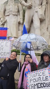 ២១/១២/២០២៥ Place du Trocadéro Paris ការជួបជុំសម្ដែងមតិប្រឆាំងនឹងការឈ្លានពានរបស់ប្រទេសថៃមកលើកម្ពុជា. | Chea Chhuom