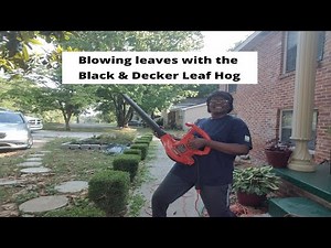 Blowing Leaves With The Black & Decker Electric Leaf Hog | up to 240 MPH | Summer Refresh Yard Work