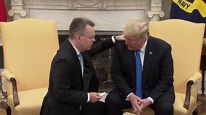 264K views · 4.7K reactions | WATCH: After freed pastor Andrew Brunson and his wife pray for President Trump in the Oval Office, Trump says, "I have one question — who did you vote for?" | NBC News | Facebook