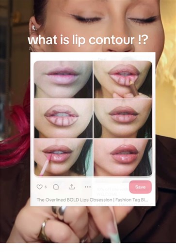 Replying to @uNe bring back lip contour !? Who still uses this technique ✨ !? #ccclarkeliptutorials #lipstick #contour