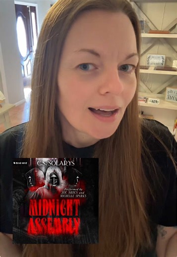 Audiobook Review 📖 Midnight Assembly by @cssolarys | author ✍️ All the best tropes in one book. Midnight Assembly is a dark romance revolving around a secret society that has the dark academia vibes we love. Performed in duet by two of my favorite voice actors, @michellesparksvoice and @Joe Arden, they had the banter, allurement, and entertainment mastered. This is a slow burn-ish dark romance that has enemies to lovers, insta-love, he falls first, epic banter, pierced MMC and off the charts sp