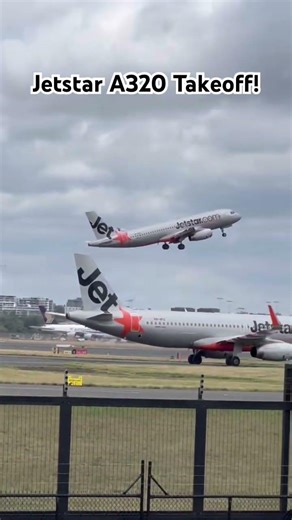 Jetstar A320 Takeoff 🛫 #airplane #aviation #aviation #shorts #short #jetstar