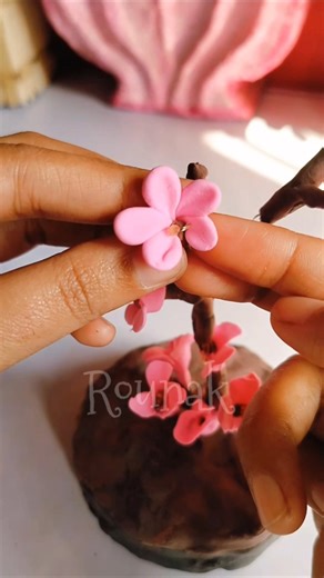 DIY Cute Bloom Tree Flower Lamp 🌸✨ | Easy Handmade Home Decor Craft#diy #handmade#shorts