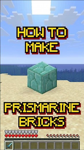 Minecraft: Prismarine Bricks | Decorative Ocean Block | Recipe 209