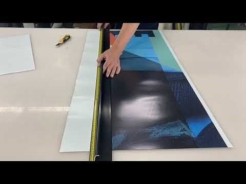 Perforated Window Vinyl Printing Process