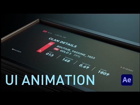 UI animation in After effects