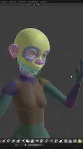 Quick Tips - Blender Masking with Face Sets #blender3d #sculpting #posing