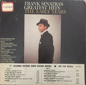 Frank Sinatra - Frank Sinatra's Greatest Hits The Early Years