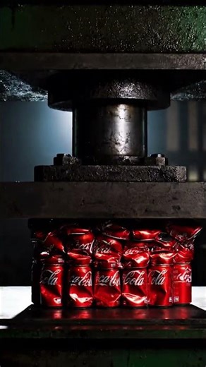 Coca-Cola cans stack explosion #asmr