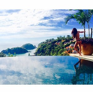 Lea Michele Enjoys Nearly Naked New Year, Rings in 2015 Topless in a Thong Bikini (Again)—See Pics!