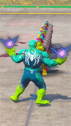 MCU SPIDERMAN+HULK VS ALL MCU HULKS POWER TEST CHALLENGE #26#gta5​ #hulk​