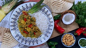 Nisha Katona’s chicken coconut and pineapple curry