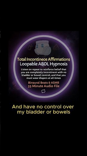 PREVIEW: HypnoCat Total Incontinence Loopable Affirmations ABDL Hypnosis ASMR #SHORTS #hypnosis
