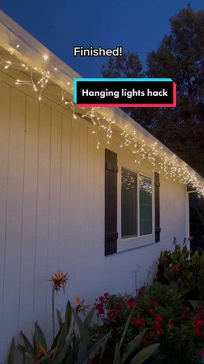 Outdoor icicle lights! #commandhooks #iciclelights #outdoorlights #christmashack #AmazonMusicJingleBellTok #TheSplashDance #GiveWithAllYourHeart