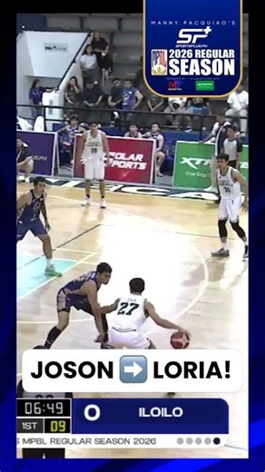 Joson dishes it to Loria who converts the layup!
